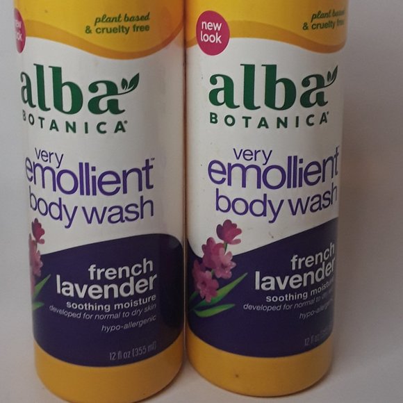 Alba Botanica Body Wash French Lavender Lot of 2, 12 oz bottles - Picture 2 of 5
